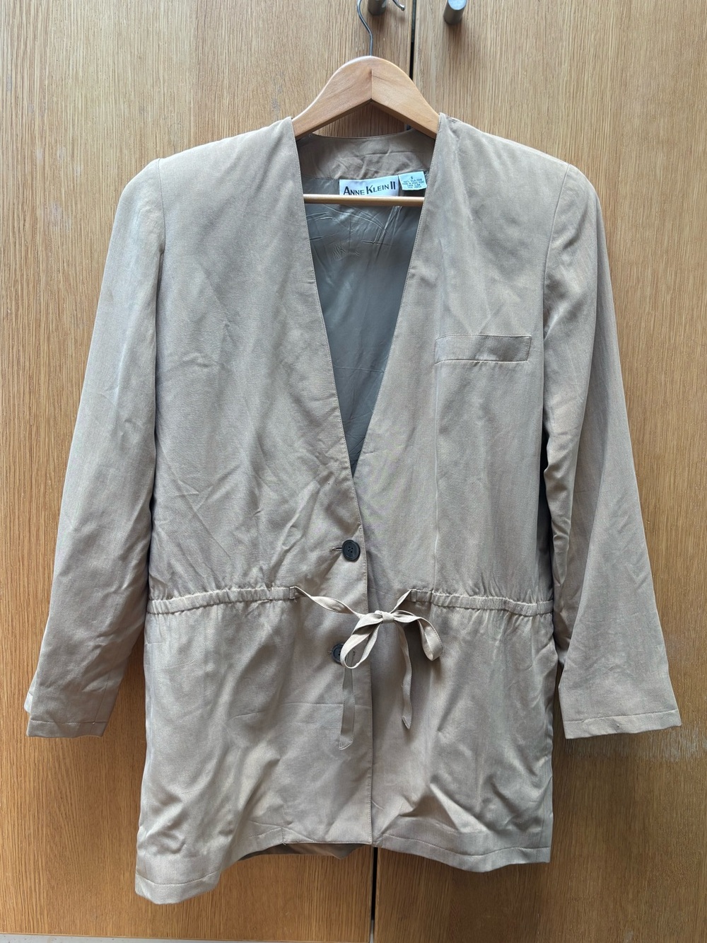 Vintage Anne Klein II silk Blazer